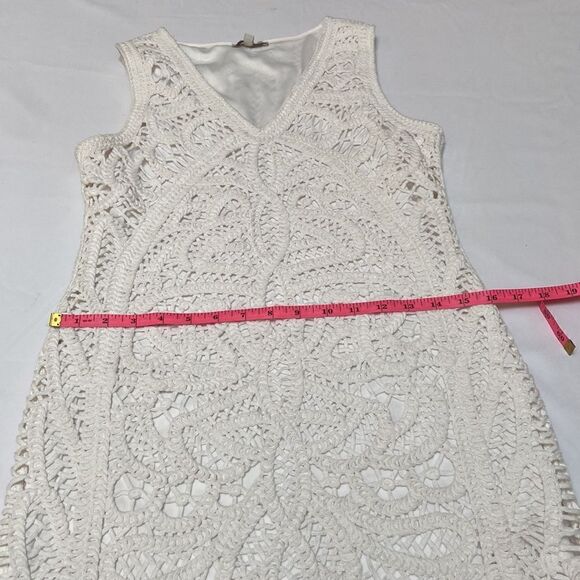 Skies are Blue White Crochet Dress Size S/M - Picture 10 of 13